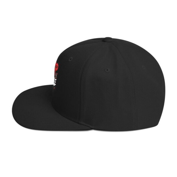 Never stop Snapback Hat - Image 3