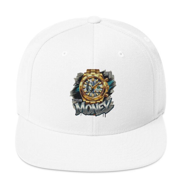 Time is money Snapback Hat - Image 4